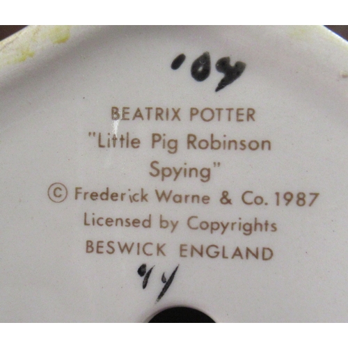 252 - 7 Beswick Beatrix Potter figures, together with a Royal Albert figure to include Susan, Old Mr Bounc... 