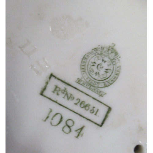 259 - Two Royal Worcester shot silk figures, both of woman playing tambourines, model number 2016 and 1084... 