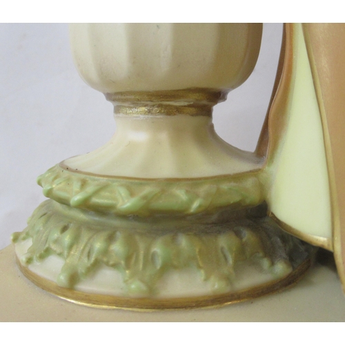 263 - A Royal Worcester shot silt figure, of a water carrier, model number 125, height 10ins, together wit... 