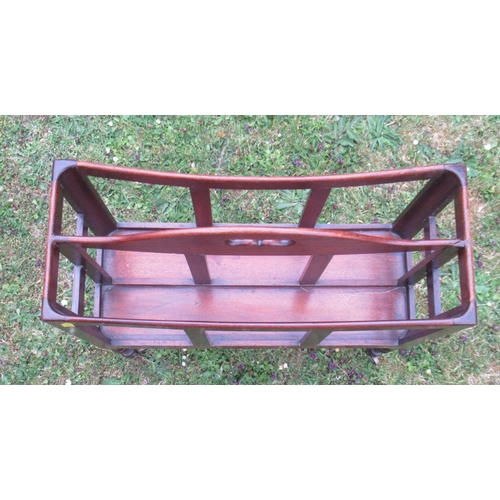 49a - A 19th century mahogany canterbury