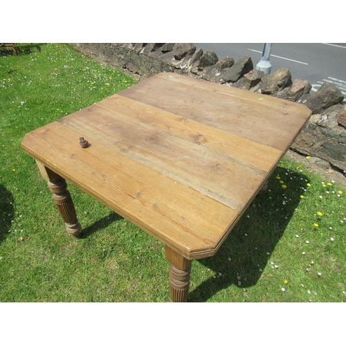 56 - An oak dining table 44ins x 40ins height 28ins , together with a 19th century mahogany Pembroke tabl... 