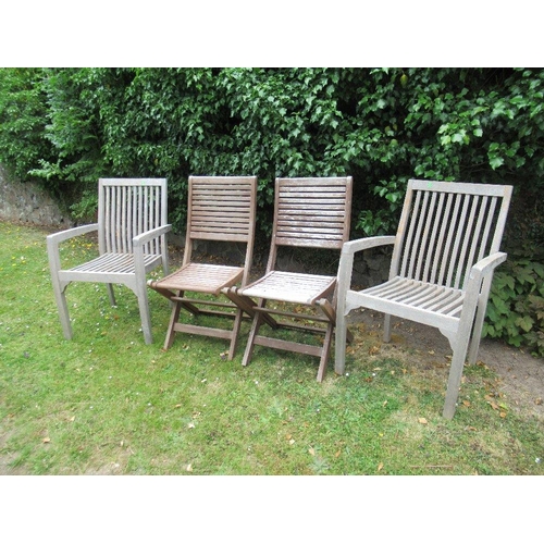 91a - Four garden chairs