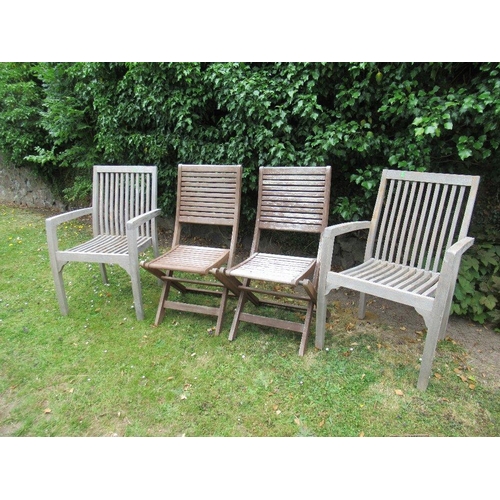 91a - Four garden chairs