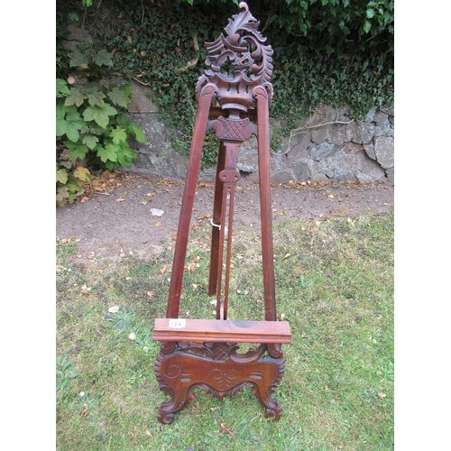 15a - A Victorian / Edwardian mahogany easel / stand