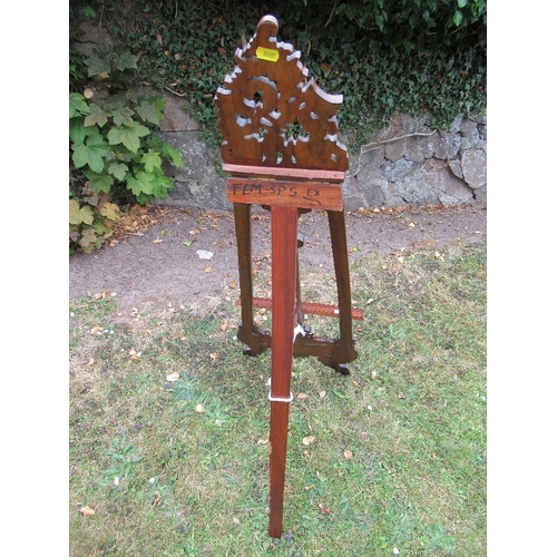 15a - A Victorian / Edwardian mahogany easel / stand