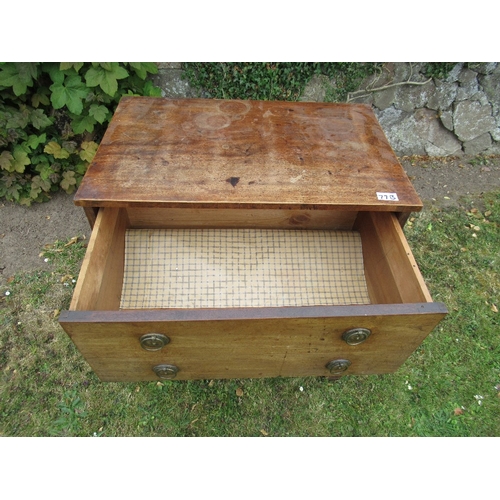 77b - A 19th century mahogany chest of drawers (converted commode)