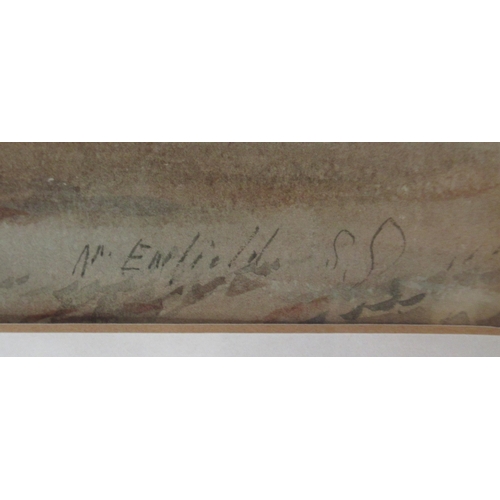 177A - Two 19th century watercolours, one indistinctly signed, the other inscribed Nr Enfield