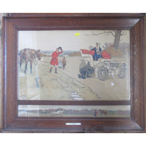 180 - Cecil Aldin, pair of colour prints, Gone Away and The Check, together with two other Aldin prints