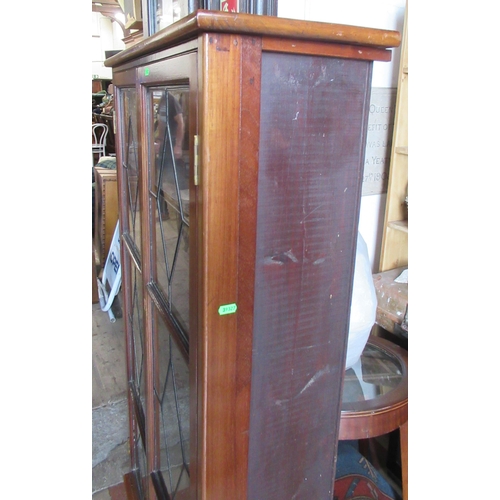 22 - A mahogany glazed cabinet, 61ins x 34ins, depth 11ins