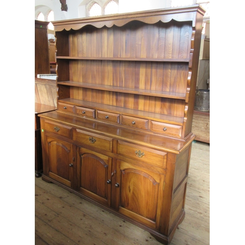 33 - A modern dresser, width 66ins, height 74ins, depth 18ins