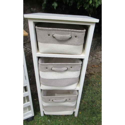 78B - Two modern kitchen units with drawers, cupboards and shelves