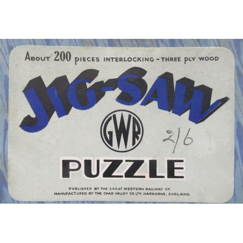 107 - Eleven Chad Valley GWR wooden jig-saw puzzles