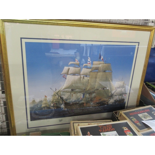 122 - Ivan Berryman, a limited edition print, Trafalgar - The Destruction of The Buccentaure