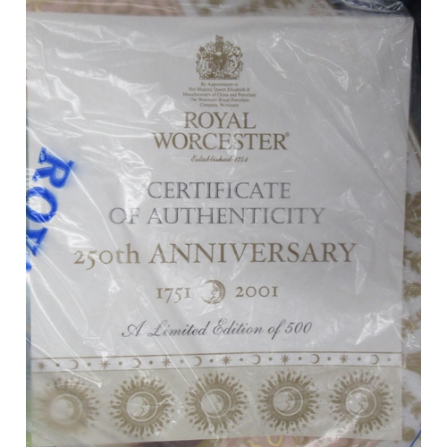 148 - Four Royal Worcester plates, all boxed with certificates, Worcester Cathedral, Whitley Court, Malver... 