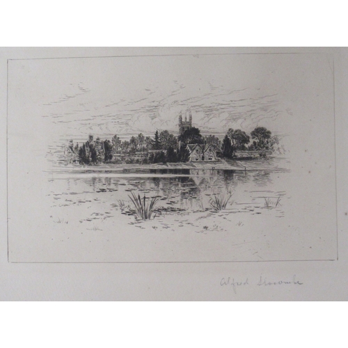 153 - Clifford Slocombe, nine unframed engravings, together with other prints