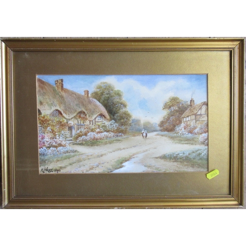 157 - Wray 1903, watercolour, Cropthorne Village, 7.5ins x 13ins