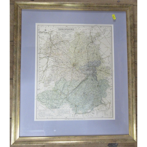 162 - A Letts Son & Co map of Shropshire