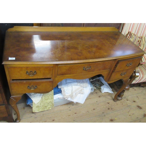 17 - A walnut dressing table, width 48ins