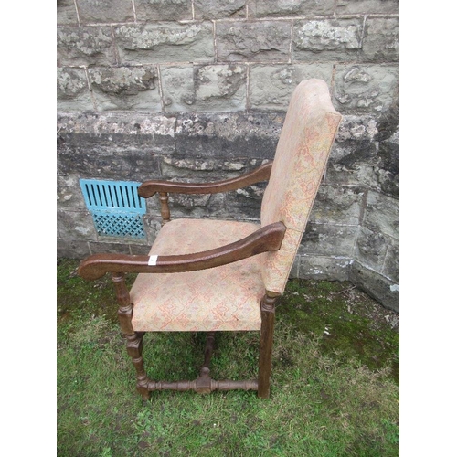 27 - A pair of 17th century  design open armchairs