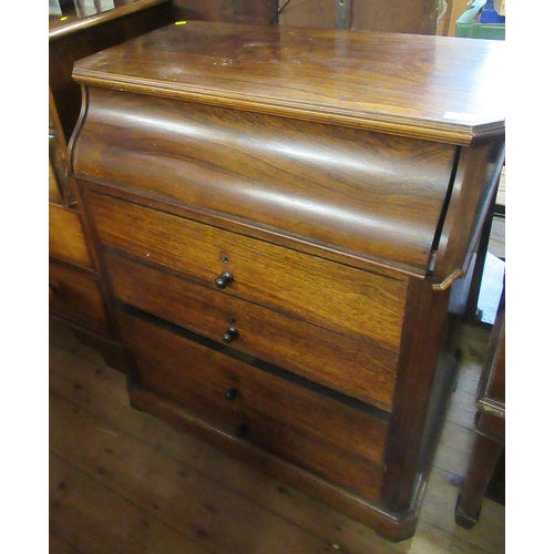 45 - A 19th century rosewood washstand , with rising top, width 32ins, height 38ins