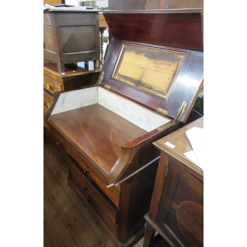 45 - A 19th century rosewood washstand , with rising top, width 32ins, height 38ins