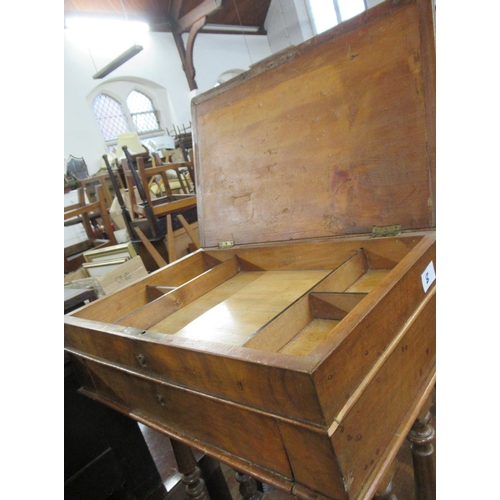 8 - A mahogany occasional table, with fitted frieze drawer, together with a work table