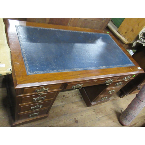 68A - A pedestal desk, 47ins x 26ins, height 29ins