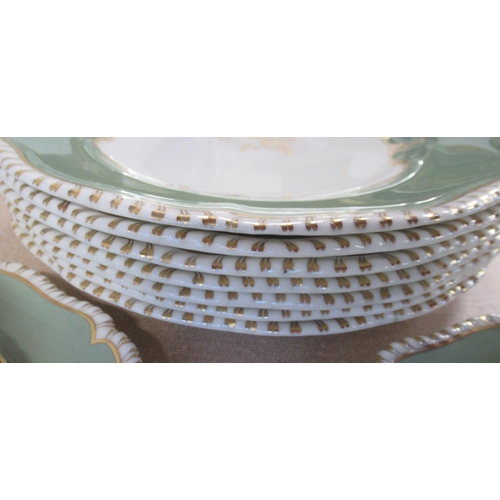 164 - A set of eight Royal Worcester trios, together with seven diner plates