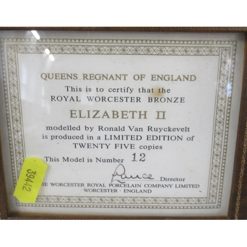 171 - A Royal Worcester bronze, Elizabeth II limited edition