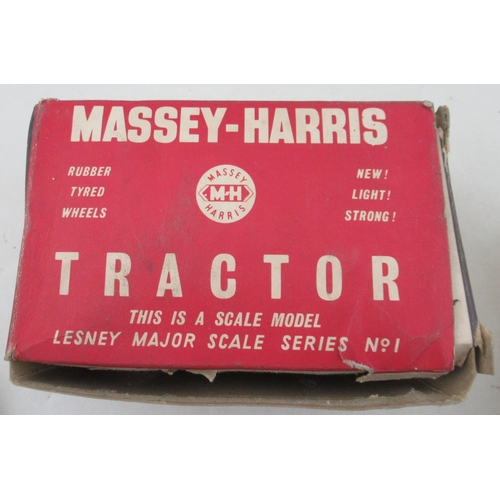 180 - A boxed Lesney Major-Scale Series No.1 Massey-Harris Tractor