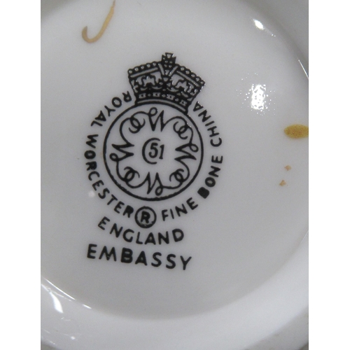 233 - A Royal Worcester Embassy pattern coffee set