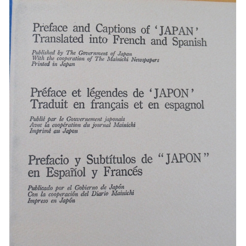 347 - Japan, three books in presentation case, published by the Government of Japan