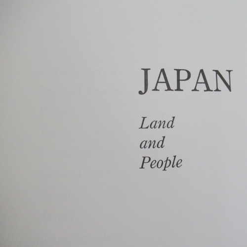 347 - Japan, three books in presentation case, published by the Government of Japan