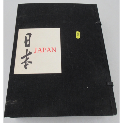 347 - Japan, three books in presentation case, published by the Government of Japan