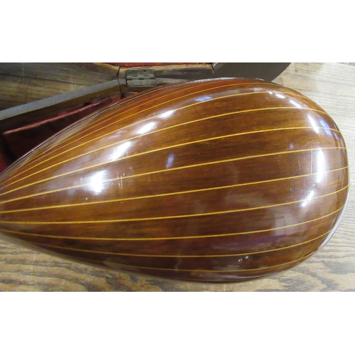 348 - A mandolin, with mahogany case