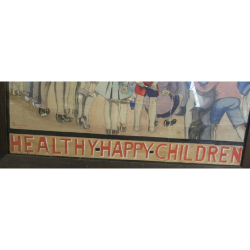 353 - M J Gilbanks, Outdoor Amusement, Heathy Happy Children, Punch and Judy show