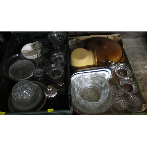 388 - Six boxes of assorted china and glass