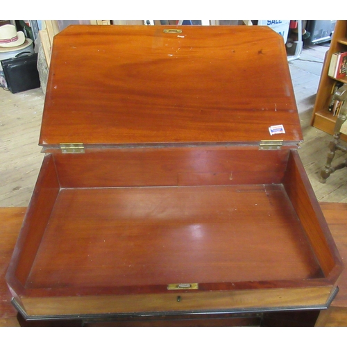 4 - A 19th century mahogany captains desk