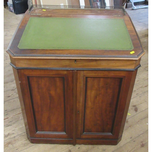 4 - A 19th century mahogany captains desk