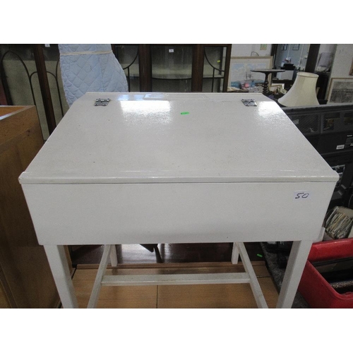 50 - A collection of furniture to include dressing table, bedside cabinet, painted desk etc