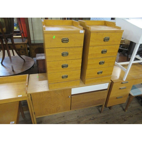 50 - A collection of furniture to include dressing table, bedside cabinet, painted desk etc