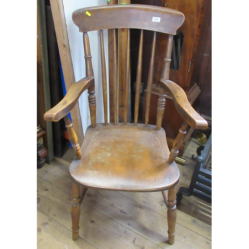 109 - A 19th century spindle back Windsor arm chair