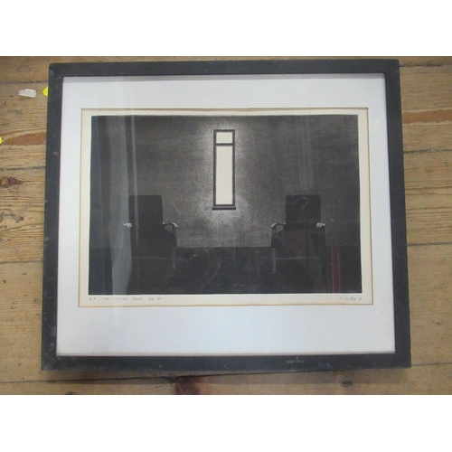 141 - David Coster, 20th century Scottish, a limited edition of 50 etching and aquatint titled 'The Waitin... 