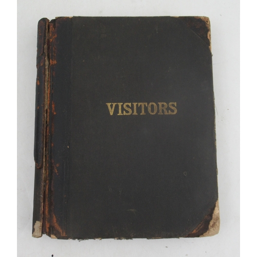 228 - A visitors book for the B.B.C Overseas Radio Service, mainly when it was based at 200 Oxford St, cov... 