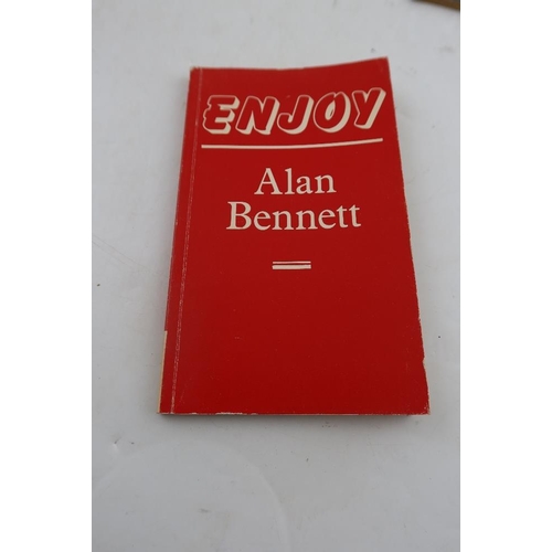 262 - 'Enjoy' by Alan Bennett, Faber & Faber, 1980 soft cover first edition; 'The Elephant Man' by Bernard... 