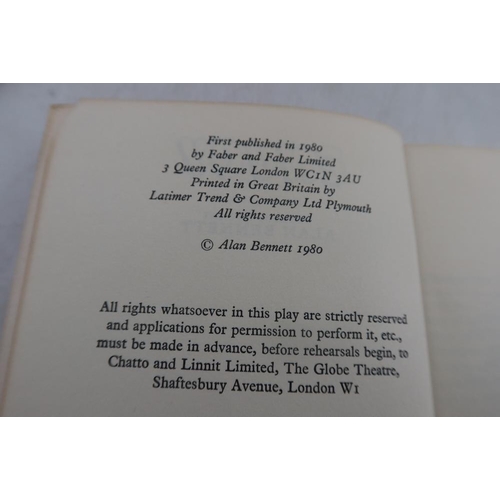 262 - 'Enjoy' by Alan Bennett, Faber & Faber, 1980 soft cover first edition; 'The Elephant Man' by Bernard... 