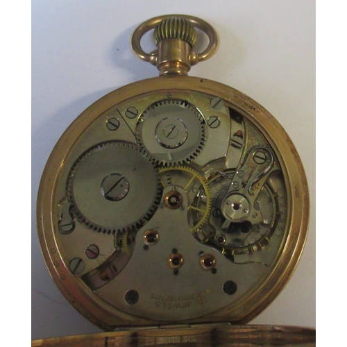 377 - A 9ct gold cased pocket watch, with subsidiary dial, London 1864 (Victorian), weight 87.0g