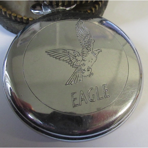 379 - An Ingersoll 'Dan Dare' pocket watch, in leather case