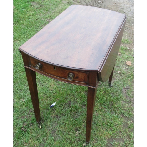 43 - A mahogany Pembroke table and a commode