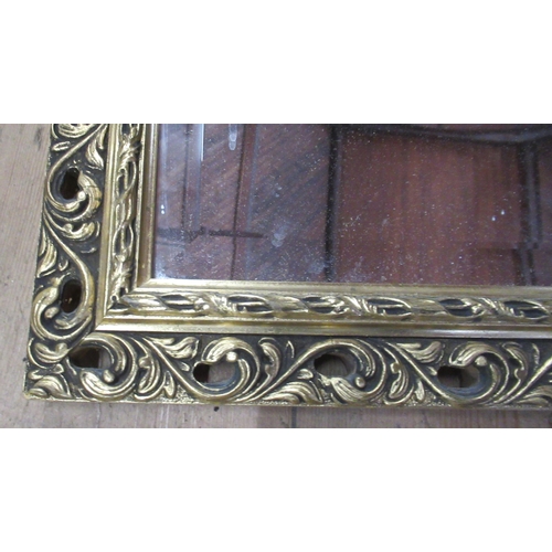 6 - A gilt frame mirror, 40ins x 28ins